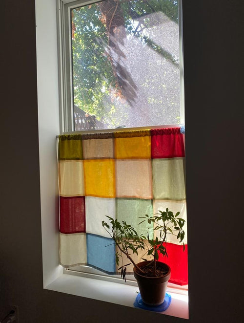 Handmade patchwork curtains
