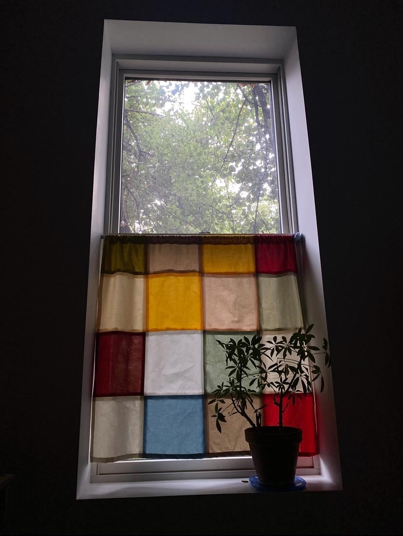 Handmade patchwork curtains